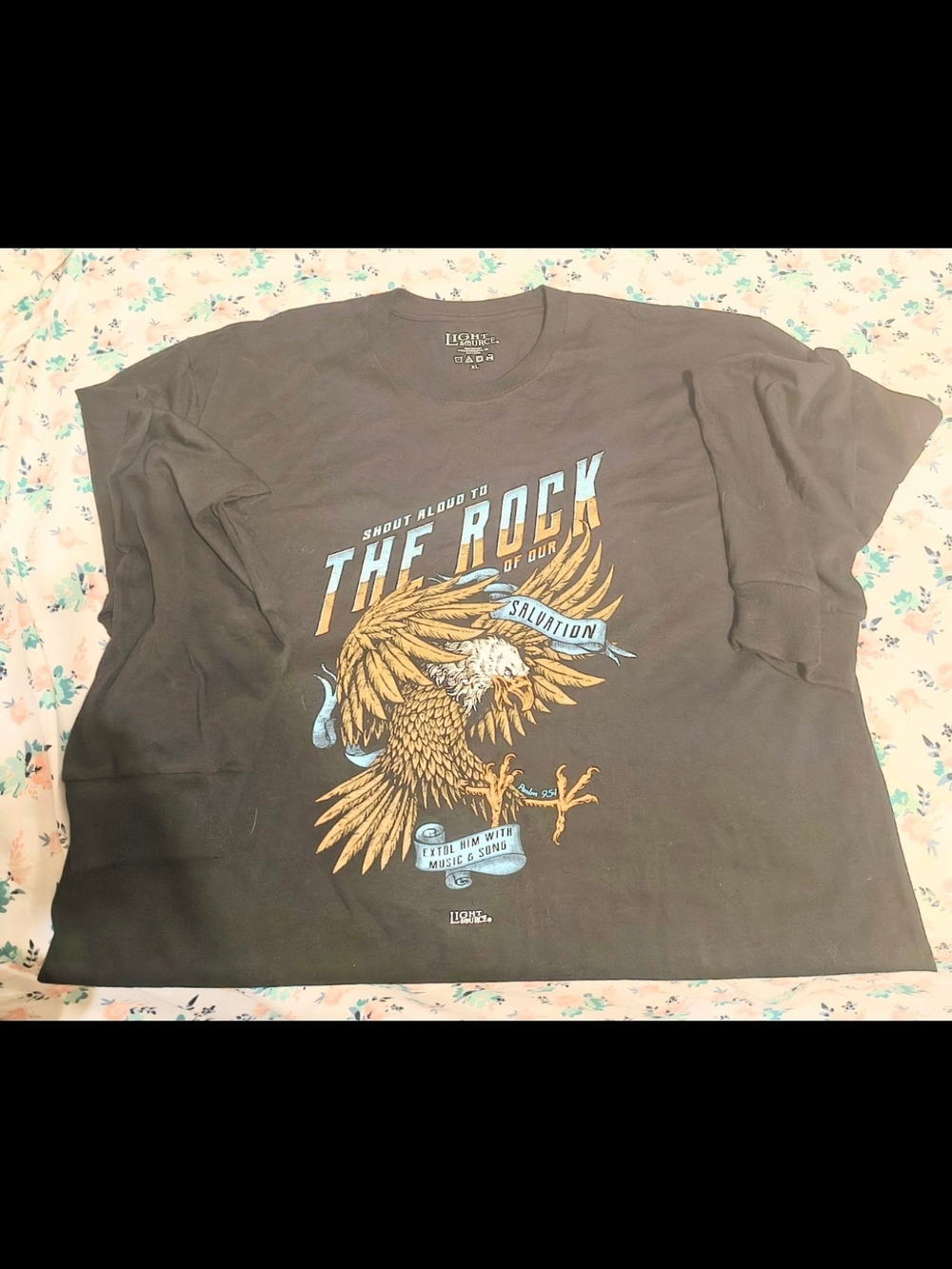 Light Source Shout Aloud To The Rock Of Our Salvation Long sleeve T-shirt XL